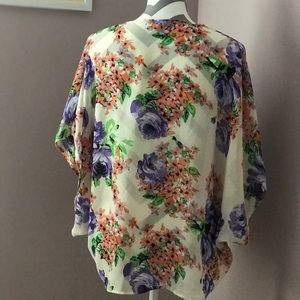 Chiffon shawl blouse